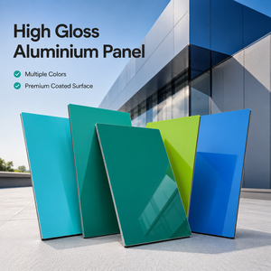 High Gloss Modern Fireproof ACP Aluminum Composite Panel Kitchen Cabinet Door