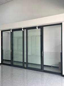 Modern Aluminum Glass Fireproof Double Entry Door Exit Design Finished for Hotel Commercial Warehouse School Interior Use