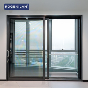 Rogenilan Modern Heavy Duty Slim Aluminium Sliding Door