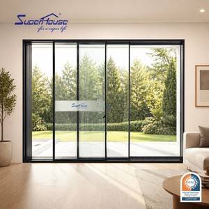 Slim Frame Modern Double Glazed Thermal-Break Soundproof NFRC Certified Sliding Door