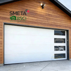 Andexin Modern White Aluminum Flat Panel Garage Door Clean Style